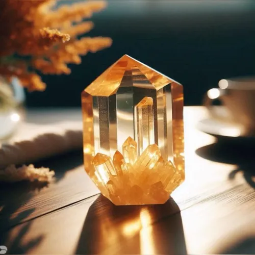 Carnelian and citrine color variations comparison