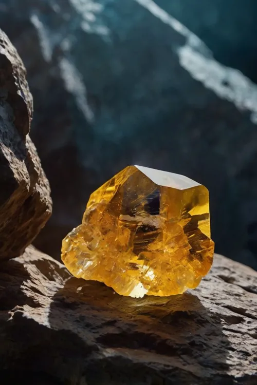 Citrine color chart comparing natural to heat-treated varieties