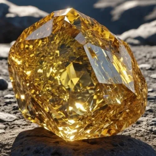 Citrine color variations under different lighting